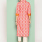 Ahalyaa Women's Traditional wear Kurta - Orange | Swadesiicart