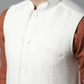 Even Apparels Pure Wool Nehru Jacket - White | Swadesiicart