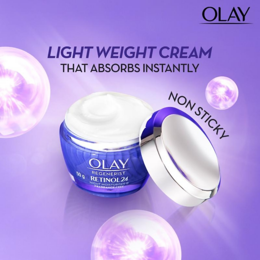 Olay Retinol Kit For Overnight Repair, Anti-Ageing Night Cream With Cleanser - Swadesiicart