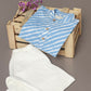 Breathables Kids Cotton Night Suit – Blue Striped Kurta & Pyjama Co-Ord Set For Boys & Girls