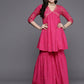 Ahalyaa Women's Traditional Wear Co-ods - Pink - Swadesiicart