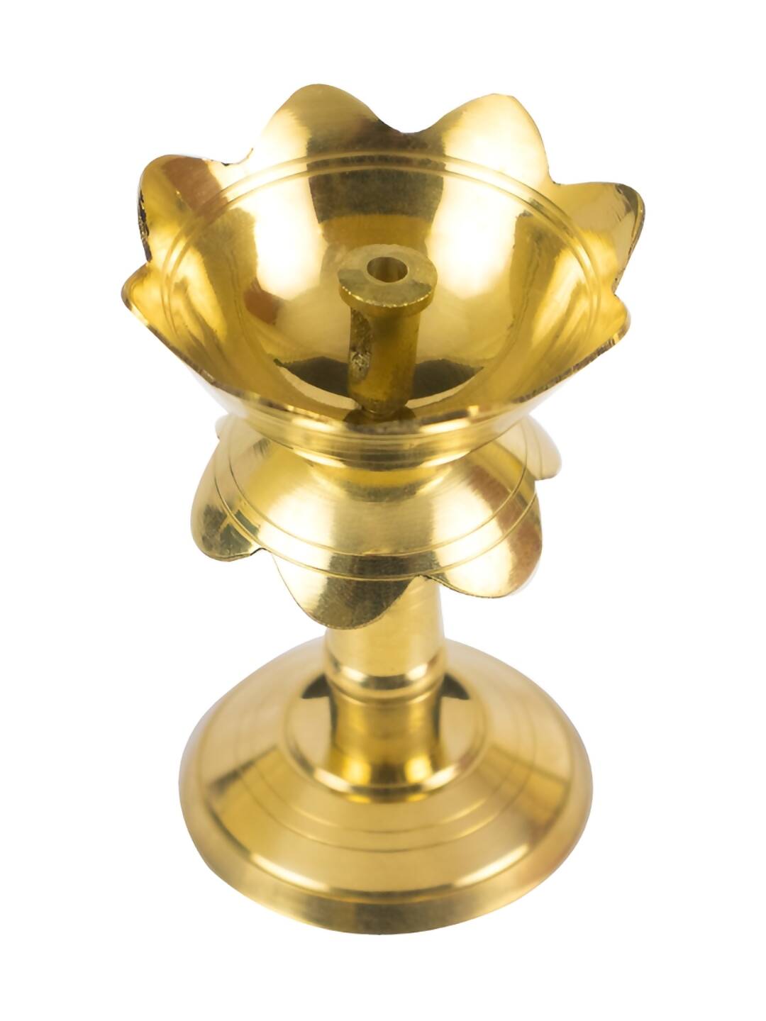 Spillbox Gold-Toned Brass Kuthu Vilakku Pooja Essential | Swadesiicart