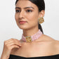 Kundan Choker With Studs - Ruby Raang | Swadesiicart