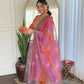 The52 Orange Women's Gorgeous Embroidered Rayon Fabric with Straight Kurta, Pant and Dupatta Set - Swadesiicart