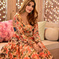 Casual Designer Multi Cotton Silk Gown - Anbazaar