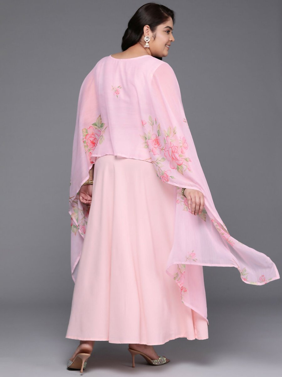 Ahalyaa Women's Traditional wear Ethnic Dress - Pink | Swadesiicart