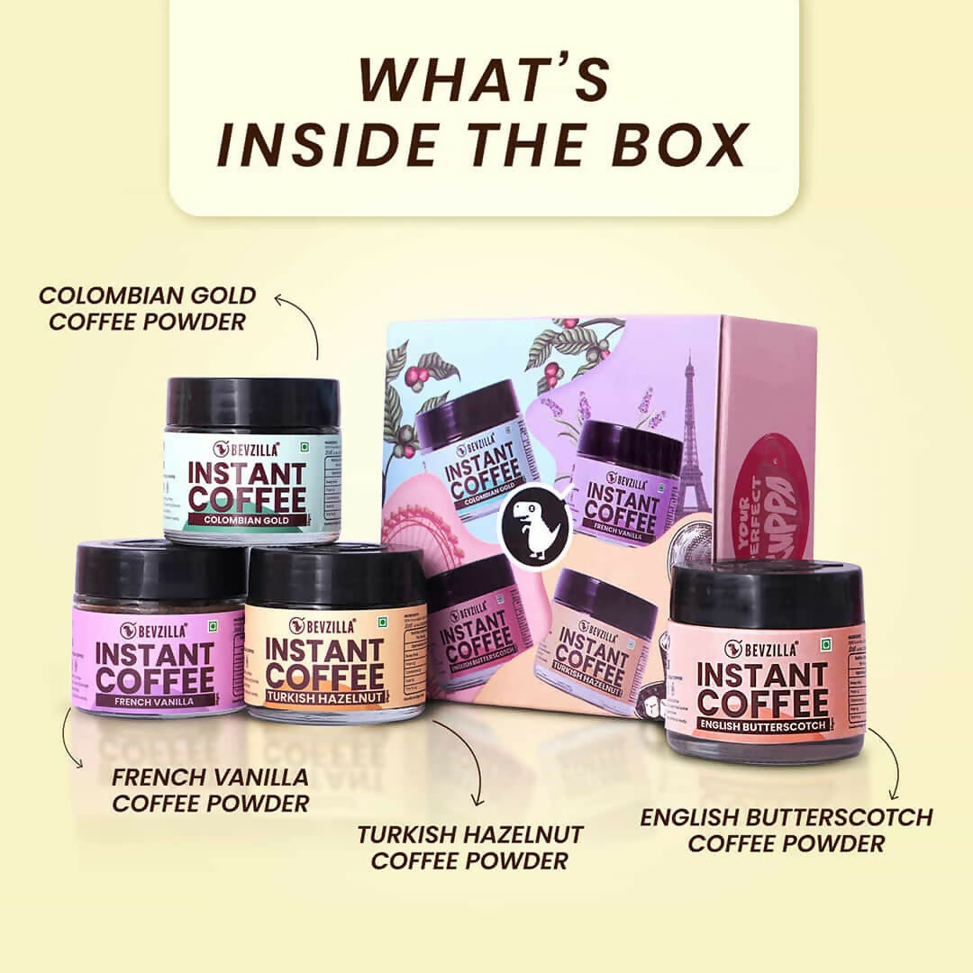 Bevzilla Flavoured Instant Coffee Powder | Swadesiicart