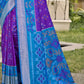 Shree Shyam Fashion Pochampalli Silk Violet Saree
