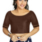 Aastha Fashion Women's Coffee Art Silk Designer Party Wear Readymade Blouse