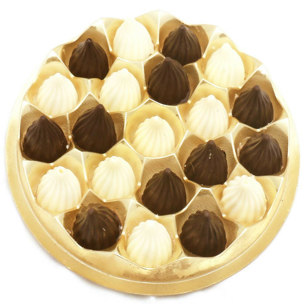 Ghasitaram Dark and White Chocolate Modaks | Swadesiicart