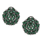 Diamond & Green Stone Earrings- Ruby Raang | Swadesiicart