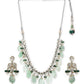 Mint Green Kundan Choker with Earrings- Ruby Raang | Swadesiicart