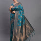 Shree Shyam Fashion Silk Teal Blue Saree