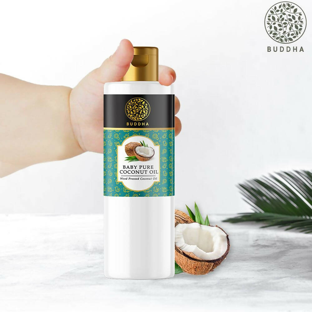 Buddha Natural Baby Coconut Oil Extra Virgin Wood Pressed - Swadesiicart