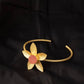 Mominos Fashion Johar Kamal Matt Golden Flower Bracelet