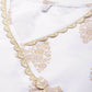 Ahalyaa Women's Traditional Wear Co-ods - White - Swadesiicart