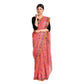 Exclusive Collection 100% Pure Cotton Peach Tant Saree With Hand Weaving Work - Swadesiicart
