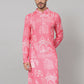 Botanical Architecture Traditional Printed Silk Kurta by Hilo Design