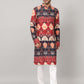 Blossom Print Cotton Kurta by Hilo Design