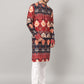 Blossom Print Cotton Kurta by Hilo Design