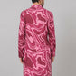 Abstract Marble Print Cotton Kurta by Hilo Design