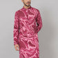 Abstract Marble Print Cotton Kurta by Hilo Design
