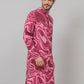 Abstract Marble Print Cotton Kurta by Hilo Design