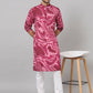 Abstract Marble Print Cotton Kurta by Hilo Design