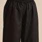 trueBrowns Black Slub Relaxed Placket Co-Ord Set - Swadesiicart