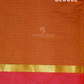 Dual Shades of Tomato Red Pure Magalgiri Cotton Saree By Gayathri Reddy Designer Studio | Swadesiicart