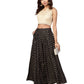 Juniper Women Black Rayon Printed Flared Palazzo | Swadesiicart