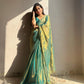 Lorenvalley Fashion Bollywood Sheded Rama Fendy Silk Wedding And Partywear Saree - Swadesiicart