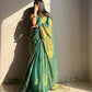 Lorenvalley Fashion Bollywood Sheded Rama Fendy Silk Wedding And Partywear Saree - Swadesiicart