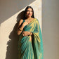Lorenvalley Fashion Bollywood Sheded Rama Fendy Silk Wedding And Partywear Saree - Swadesiicart