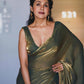 Lorenvalley Fashion Sheded Green Fendy Silk Wedding And Partywear Saree - Swadesiicart