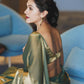 Lorenvalley Fashion Sheded Green Fendy Silk Wedding And Partywear Saree - Swadesiicart