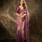 Lorenvalley Fashion Attractive Purple Fendy Silk Saree With Jacquard Weaving Blouse - Swadesiicart
