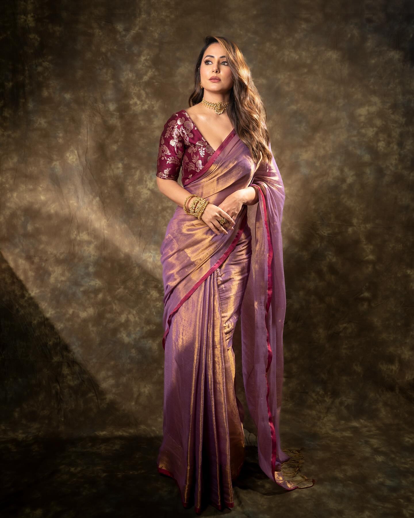 Lorenvalley Fashion Attractive Purple Fendy Silk Saree With Jacquard Weaving Blouse - Swadesiicart