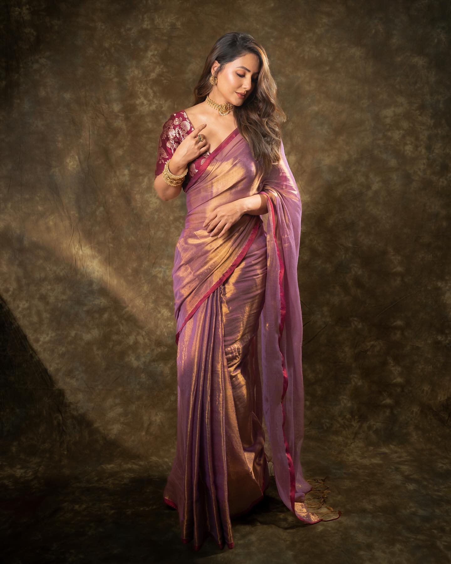 Lorenvalley Fashion Attractive Purple Fendy Silk Saree With Jacquard Weaving Blouse - Swadesiicart