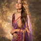 Lorenvalley Fashion Attractive Purple Fendy Silk Saree With Jacquard Weaving Blouse - Swadesiicart