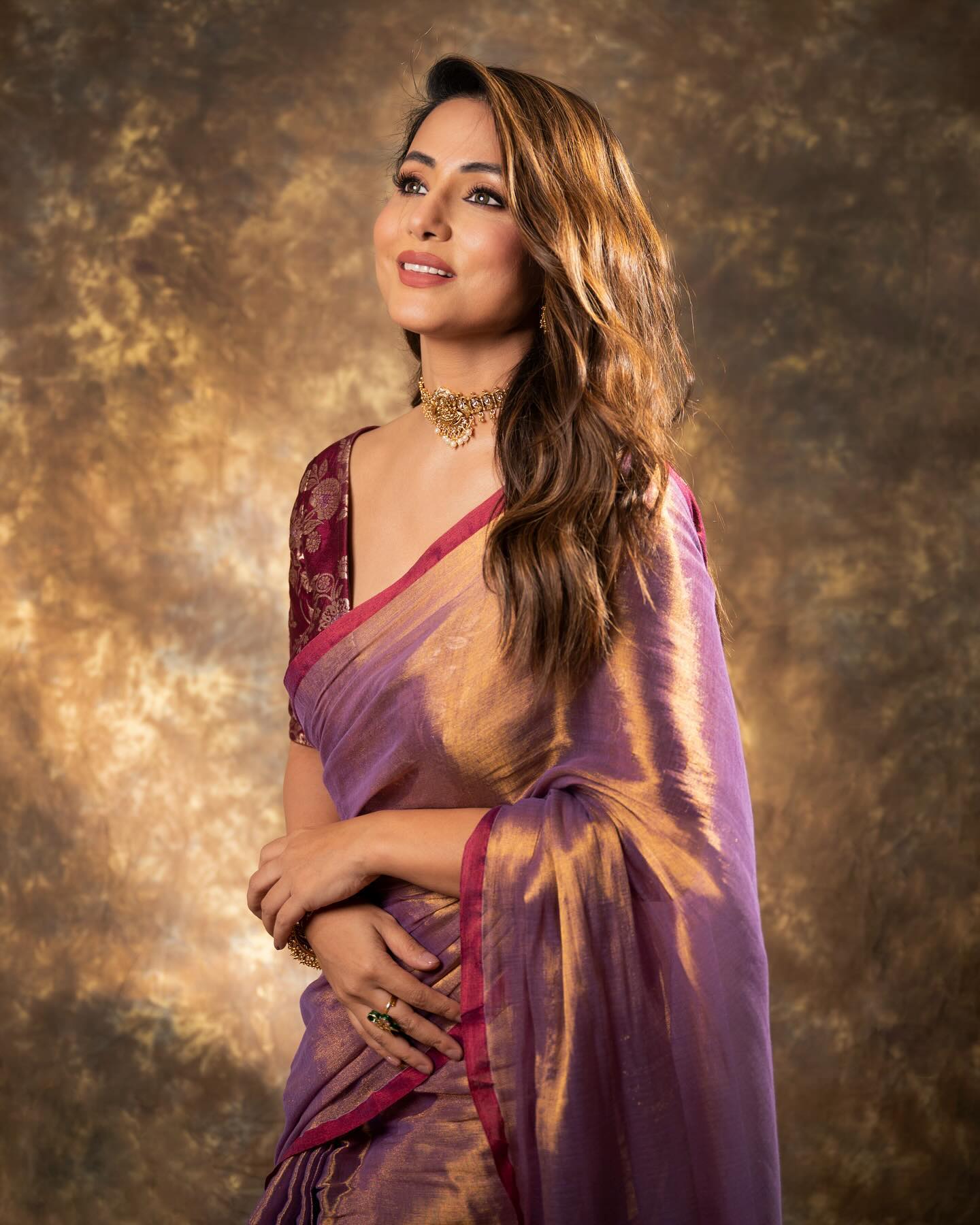 Lorenvalley Fashion Attractive Purple Fendy Silk Saree With Jacquard Weaving Blouse - Swadesiicart