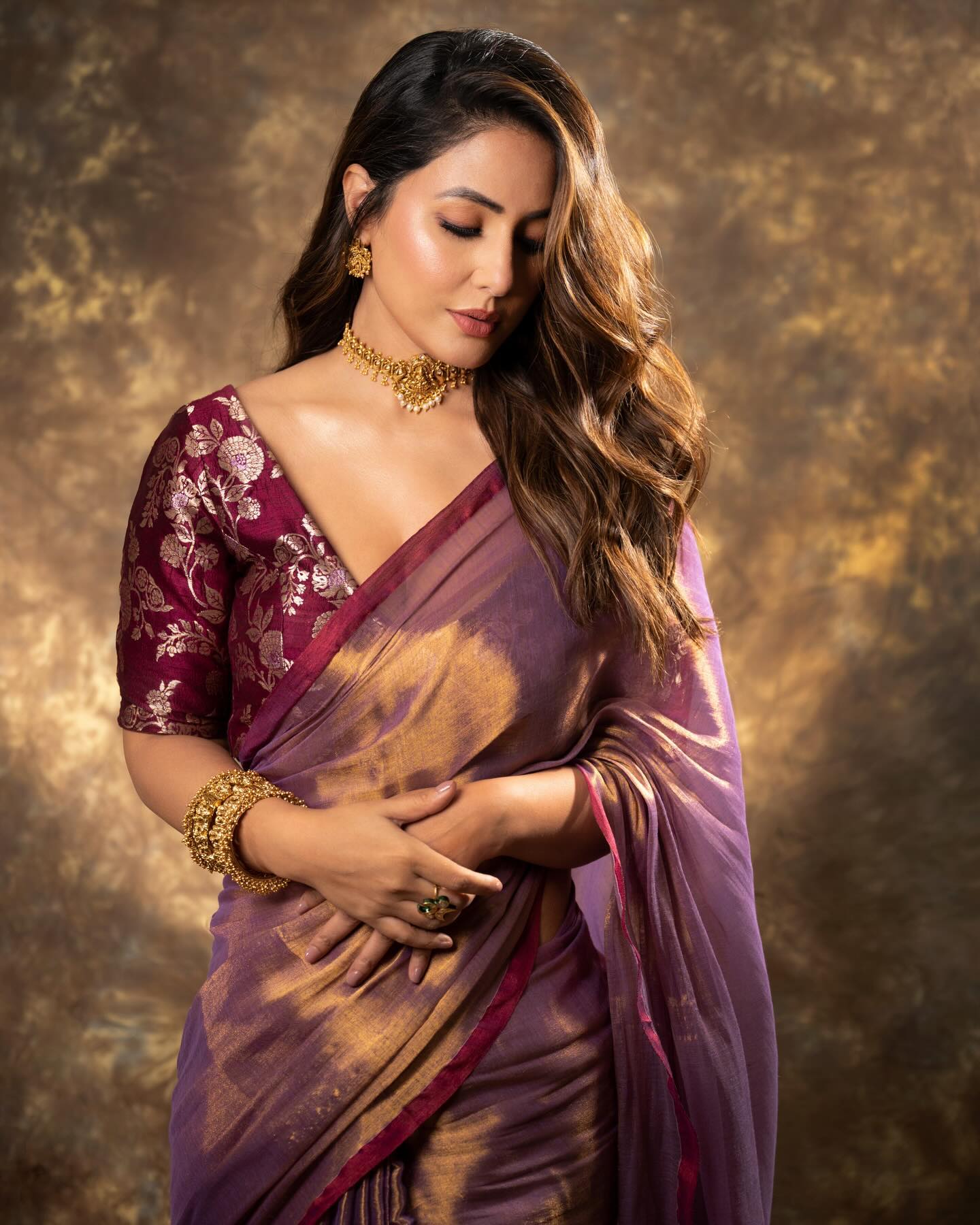 Lorenvalley Fashion Attractive Purple Fendy Silk Saree With Jacquard Weaving Blouse - Swadesiicart