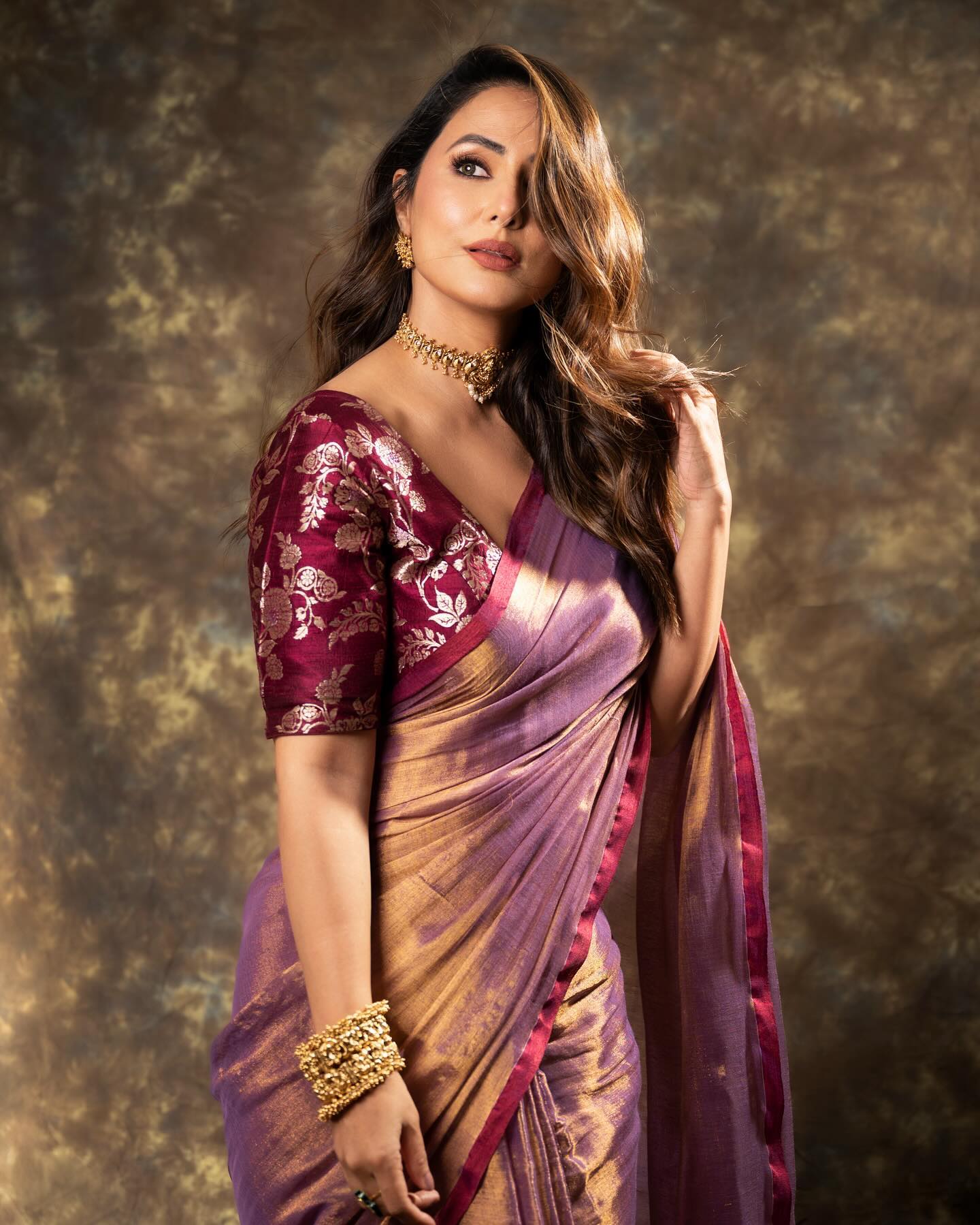 Lorenvalley Fashion Attractive Purple Fendy Silk Saree With Jacquard Weaving Blouse - Swadesiicart
