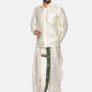 Sethukrishna Men Cream Solid Art Silk Dhotis | Swadesiicart