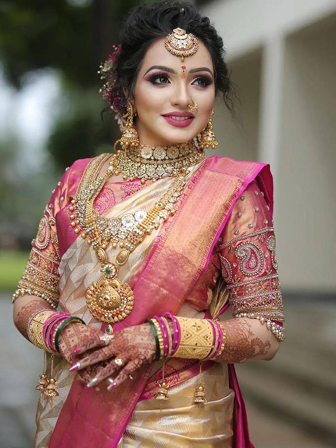 Kalini Ethnic Motifs Woven Design Zari Banarasi Saree | Swadesiicart