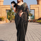 Tikhi Imli Sequinned Satin Saree | Swadesiicart