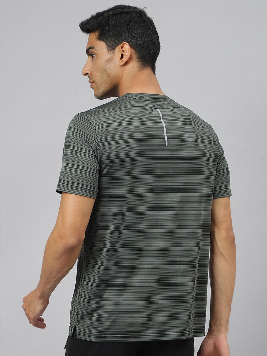Alcis Men Stretch-X Anti-Static Slim-Fit Round Neck Running T-Shirt | Swadesiicart