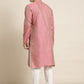 Sojanya Ethnic Motif Woven Design Mandarin Collar Straight Kurta With Churidar | Swadesiicart
