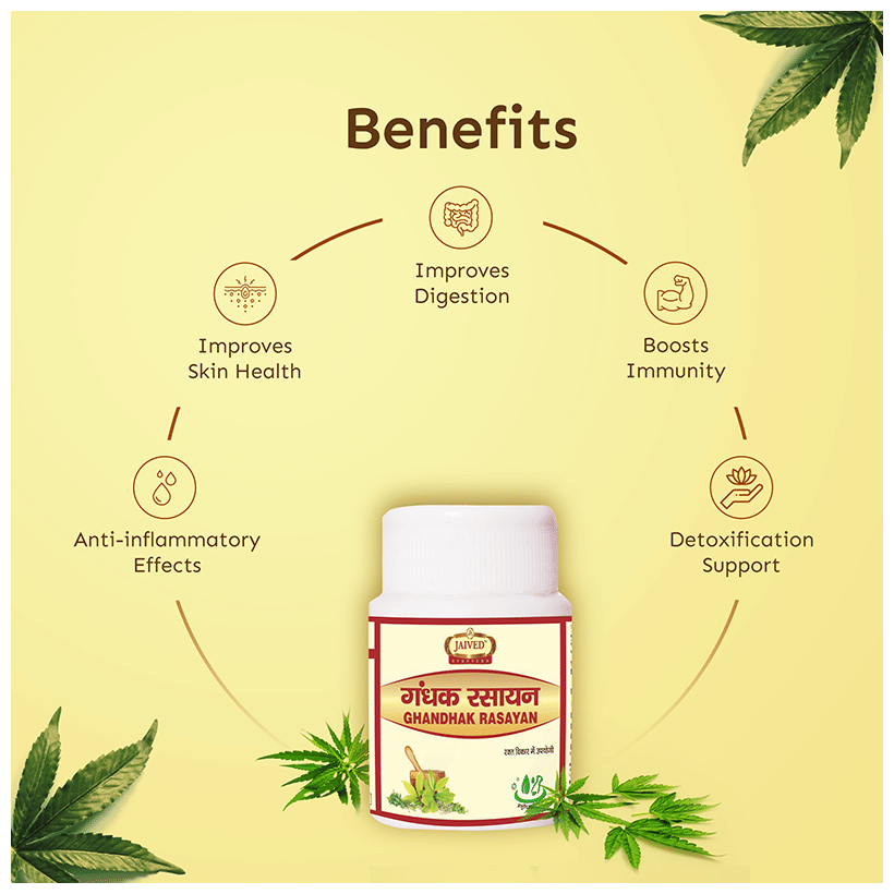 Jaived Ayurveda Ghandhak Rasayan Tablet | Swadesiicart