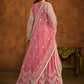 Pink All Over Embroidered Net Wedding Anarkali Suit - Emponline | Swadesiicart